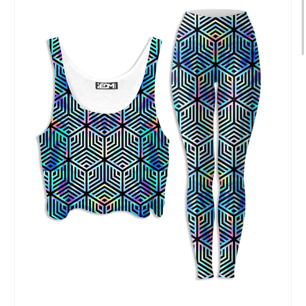 Multicolor Geometric Women's Leggings